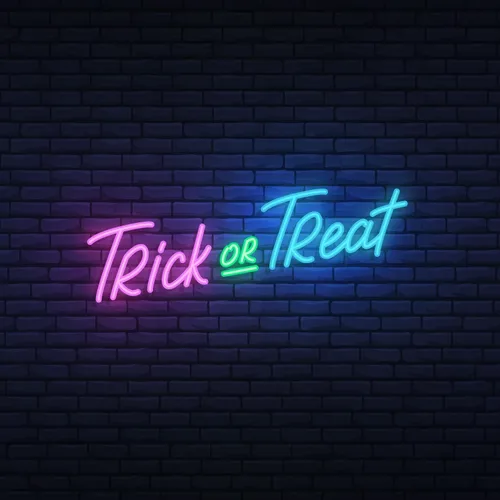 Trick or Treat Lettering Neon Sign - Imprint Now