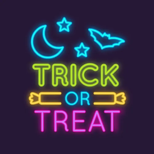Trick Or Treat Neon Sign - Imprint Now