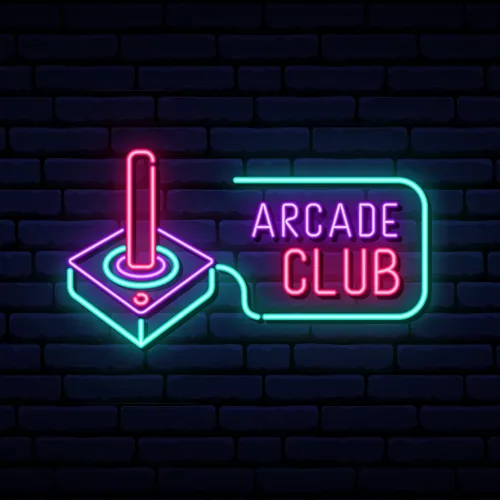 Retro Joystick Arcade Club Neon Sign - Imprint Now