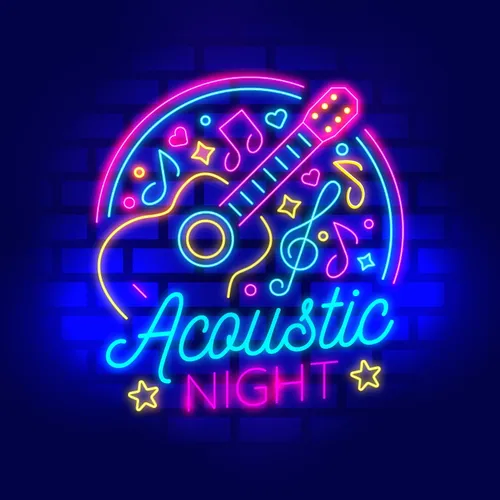 Acoustic Night Party Neon Sign - Imprint Now