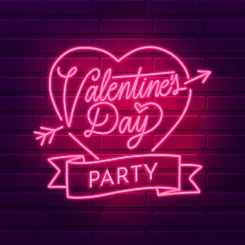 Valentines Day Party Neon Sign - Imprint Now