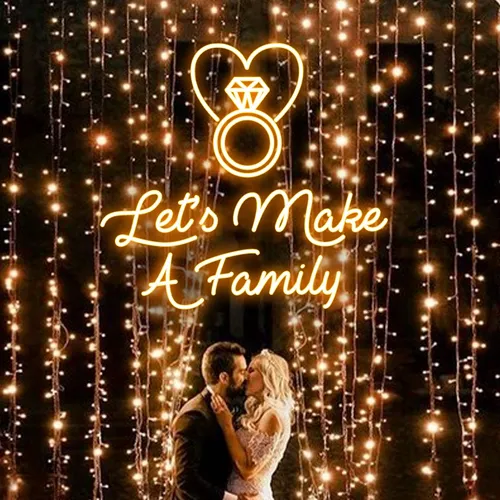 Let's Make A Family Neon Sign - Imprint Now