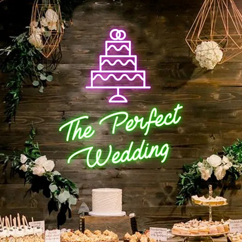 The Perfect Wedding Neon Sign - Imprint Now