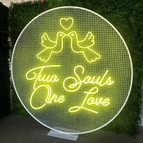 Two Souls One Love Neon Sign - Imprint Now