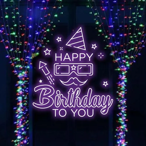 Happy Birthday Goggles  Neon Sign - Imprint Now