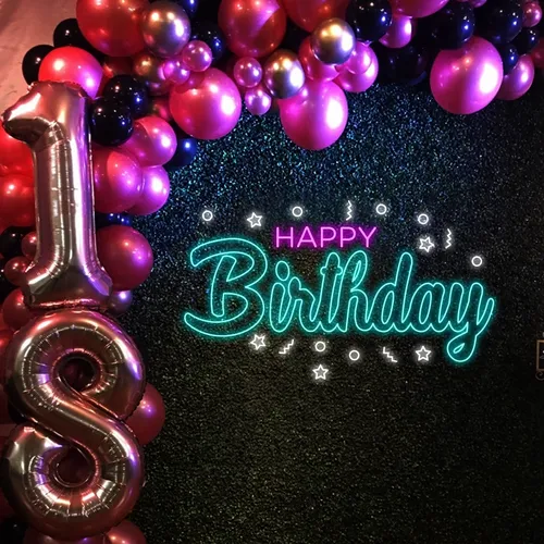 Cool Happy Birthday Neon Sign - Imprint Now