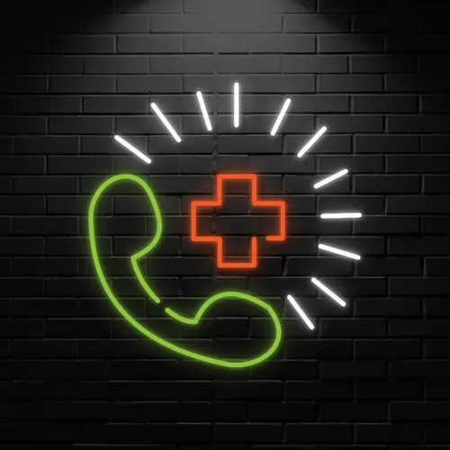 Emergency Call Neon Sign - Imprint Now