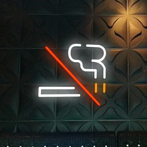 No Smoking Simple Neon Sign - Imprint Now