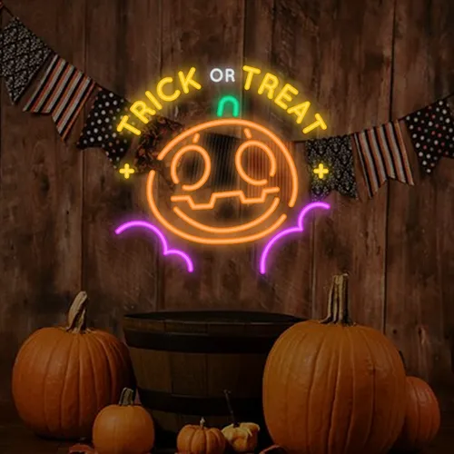 Trick or Treat Neon Sign - Imprint Now