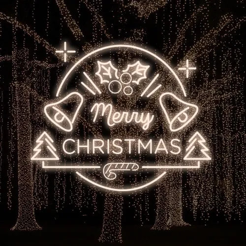 Merry Christmas Bell and Tree Neon Sign - Imprint Now