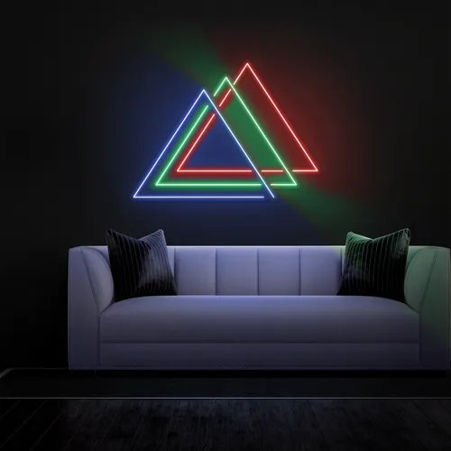Triangles Neon Sign - Imprint Now