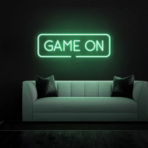 GAME ON Greeny Neon Sign - Imprint Now