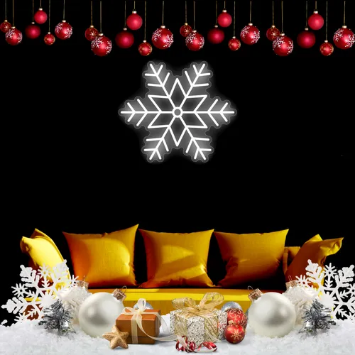 Snowflakes Neon Sign - Imprint Now