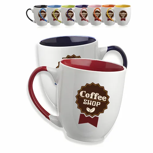 Smooth Bicolored Coffee Mugs