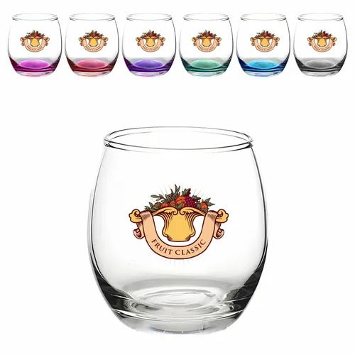 Majestic Gleam Stemless Wine Glasses