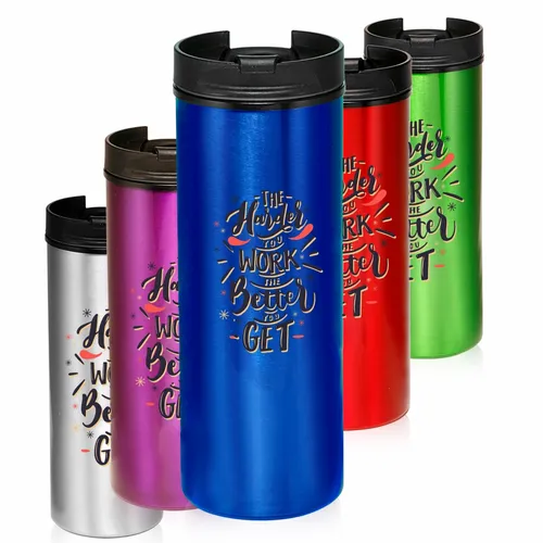 Slim Elegance Metallic Tumblers
