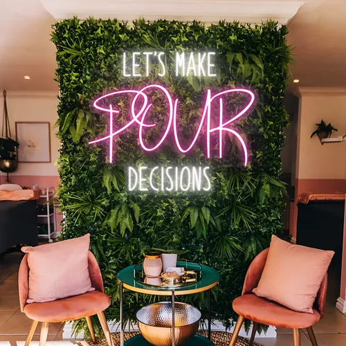 Let's Make Pour Decisions Neon Signs - Imprint Now