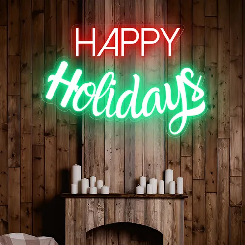 Happy Holidays Neon Sign - Imprint Now