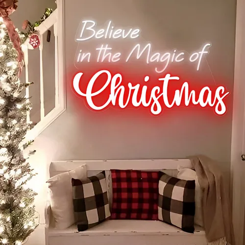 Believe in the Magic of Christmas Neon Sign - Imprint Now