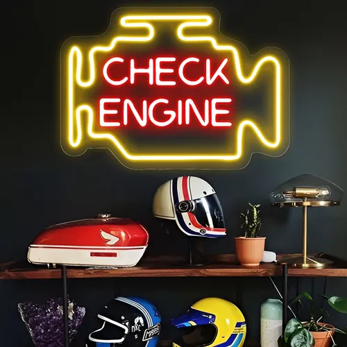 Check Engine Neon Sign - Imprint Now