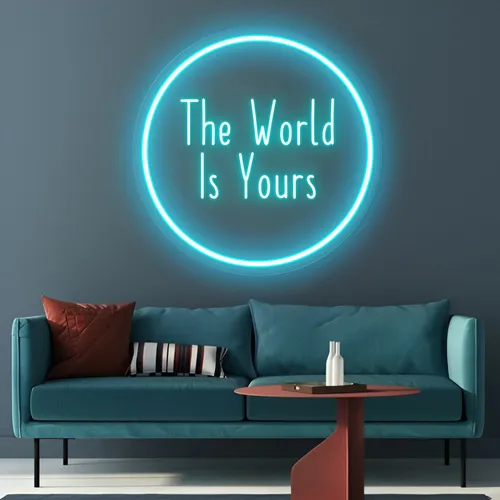 The World Is Yours LED Neon Sign - Imprint Now