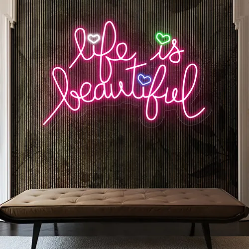 Life Is Beautiful Neon Sign - Imprint Now