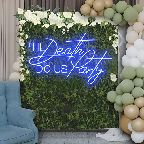Til Death Do Us Party Neon Sign - Imprint Now