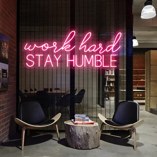 Work Hard Stay Humble Neon Sign - Imprint Now