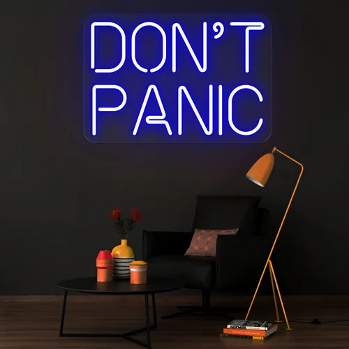 Don't Panic Neon Sign - Imprint Now