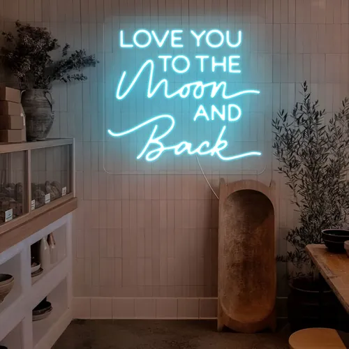 I Love You To The Moon And Back Neon Sign - Imprint Now