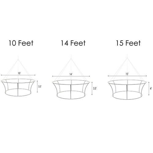 Custom Tapered Circle Personalized Trade Show Hanging Signs - Imprint Now