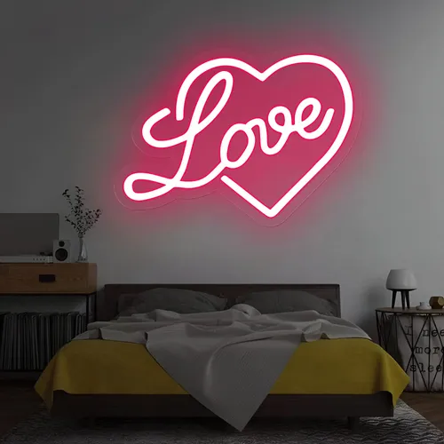 Heart Love Neon Sign - Imprint Now