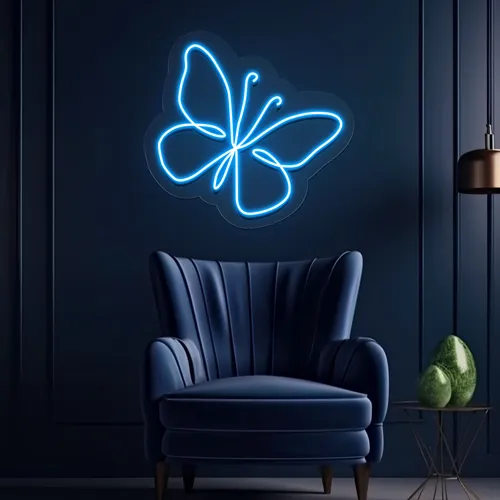 Scribble Butterfly Neon Sign - Imprint Now