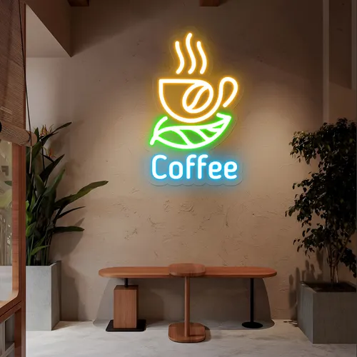 Café Glow Coffee Mug Neon Sign - Imprint Now