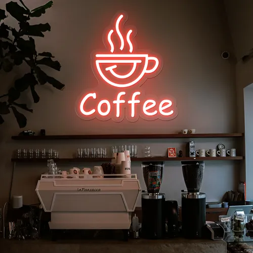Thrilled Coffee Neon Sign - Imprint Now