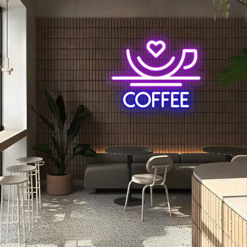 Charm with Love Coffee Neon Sign - Imprint Now