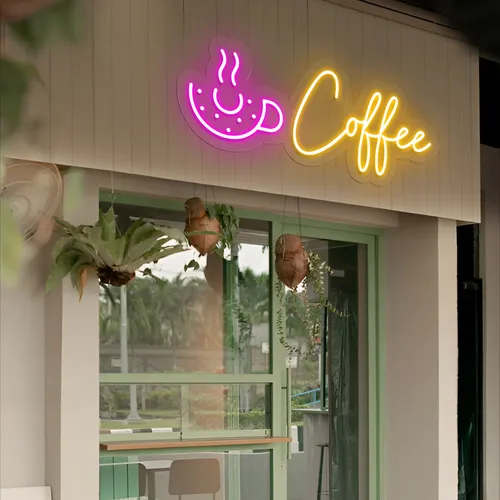 Donut Coffee Neon Sign - Imprint Now