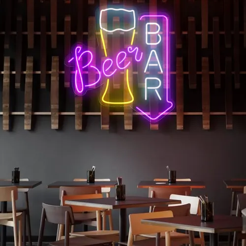 Lively Beer Glass Bar Neon Sign - Imprint Now