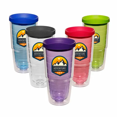 24 Oz Tall Acrylic Sip Drinking Tumblers