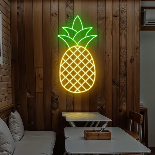 Neon Pineapple Light - Imprint Now