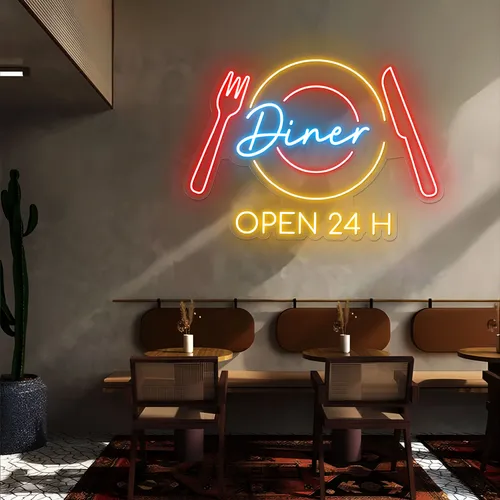 Neon Diner Sign - Imprint Now