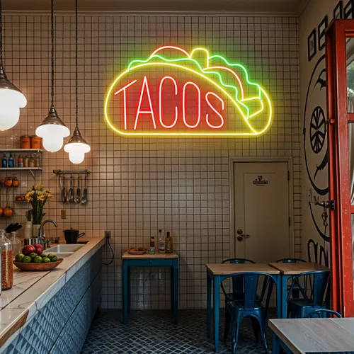 Neon Taco Sign - Imprint Now