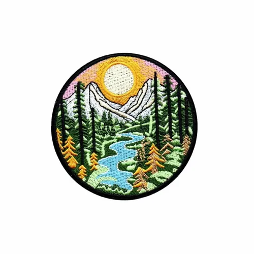Coloful Mountain Valley Patch - Imprint Now