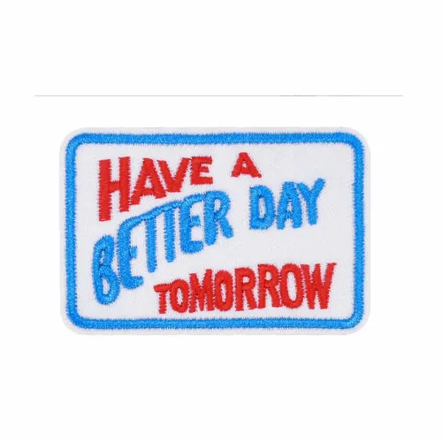 Red and Blue Have a Better Day Tomorrow Patch - Imprint Now