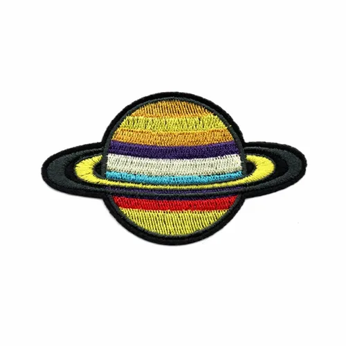 Colorful Ringed Planet Patch - Imprint Now