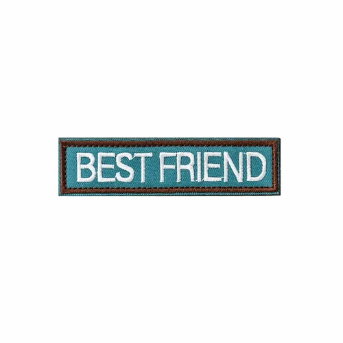 Blue and Brown Best Friend Patch - Imprint Now
