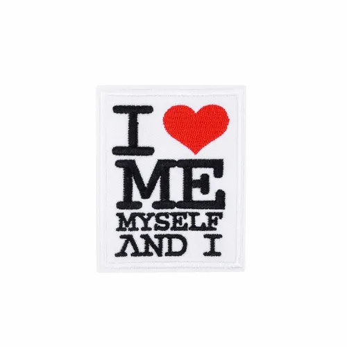 Black and White Me Myself and I Patch - Imprint Now