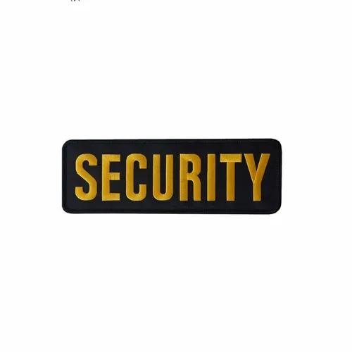 Black and Yellow Security Patch - Imprint Now