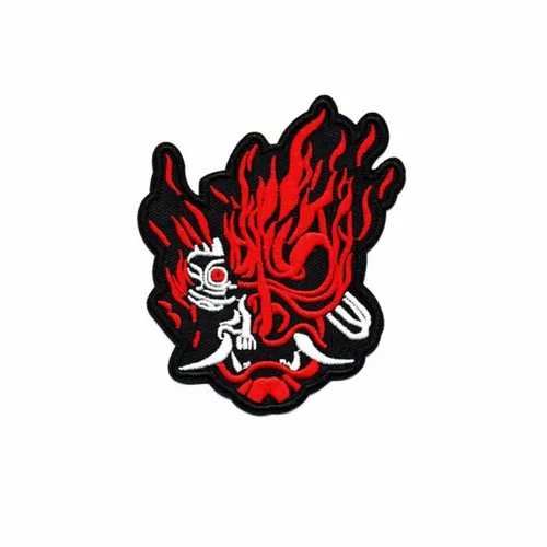 Red and White Oni Patch - Imprint Now