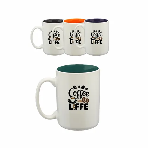 15 oz Easygrip Glossy Coffee Mugs